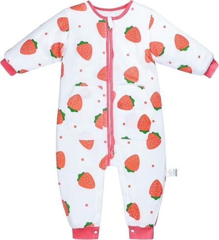 كيس نوم للأطفال من MooMoo مع أقدام 2.5 توغ كيس نوم للأطفال الصغار لبطانية دافئة يمكن ارتداؤها من القطن للأطفال من MooMoo in Kuwait