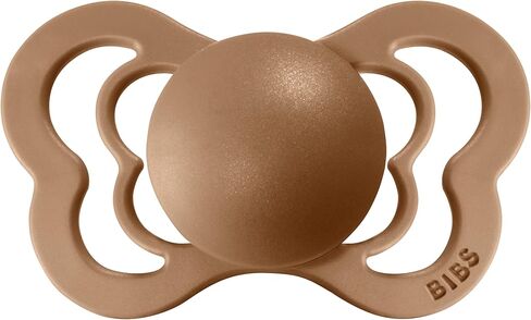 لهايات BIBS - مجموعة الأزياء الراقية | لهاية أطفال خالية من مادة BPA | صنع في الدنمارك | مجموعة من 2 لهايات مميزة بلون الأرض | الحجم 6-18 شهرا in Kuwait