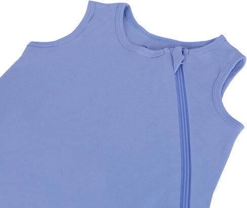 Rayon from Bamboo Sleep Sack Baby Wearable Blanket 0.5 Tog Soft Kids Sleeping Bag Toddler Sleeveless 0-6 Months Infant Newborn Swaddle Blanket 2-Way Zipper Unisex Boys Girls Sleepsack Blue in Saudi Arabia