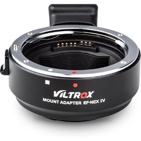 VILTROX EF-NEX IV Lens Adapter, Auto-Focus AF Lens E-Mount Adapter Ring Compatible with Canon EOS EF/EF-S Lens to Sony E-Mount NEX A9II A7III A9 A7RIII A7RII A7II A7R A7m3