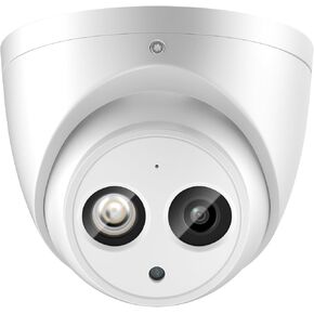 6MP PoE IP Camera, 3.6MM Wide Angle, 164ft IR Night Vision, IVS Detection, Outdoor Turret Camera with Mic, Metal IP67 Weatherproof, H.265, WDR, 3D DNR, DMSS/SmartPss Lite