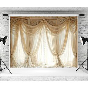 Kate 8×8ft Indoor Backdeop Photography Castle Palace Curtain Decoration Background Wedding Party Background Photography Studio Prop Picture Video