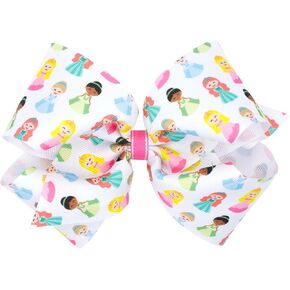 فيونكة شعر مطبوعة مستوحاة من الرقص مستوحاة من الرقص على مشبك شعر WeeStay للفتيات من Wee Ones، مقاس King، Princess in Kuwait