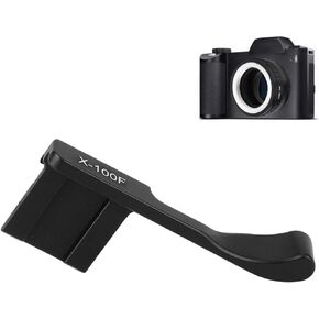 Thumbs Up Grip, Aluminum Alloy Hot Shoe Thumb Up Hand Grip for X-100F X-A5 Mirrorless Camera(Black)