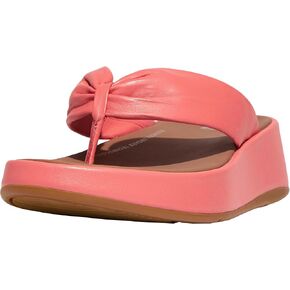 FitFlop Women's F-Mode Leather-Twist Flatform Toe-Post Sandals Wedge