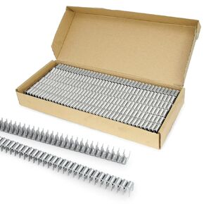 CL-72 Galvanized Clinch Clips, 1,120 PCS/Box, Fasteners for Harcto M66 Clinching Clipper Tool, Wire Fence Staples for Joining Cages