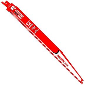 12-Inch 6-TPI Carbide-Tipped Reciprocating Saw Blade,