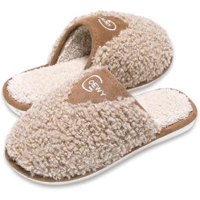 Cozy Fuzzy Slippers for Women Indoor and Outdoor Non Slip Memory Foam House Shoes Christmas Gift for Women Mom Girlfriend Daughter