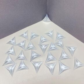 100 PCS Clear Stair Inside Corner Dust Corners Decorative Triangle Stair Dust Corners Anti-Dirty Corner Dust-Proof Drawer Furniture Corner