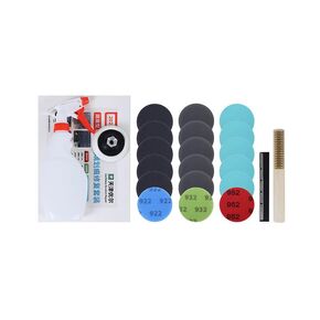 5 inch Glass Scratch Repair Remover Kit Net Sanding Abrasive Pads Set Kit for Glass Scratch Repair Removal Glass Windoor Door Wall Table