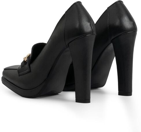 Women's High Heels Dress Shoes Plafrom Closed Toe Slip On Chunky Heels Pumps in Kuwait