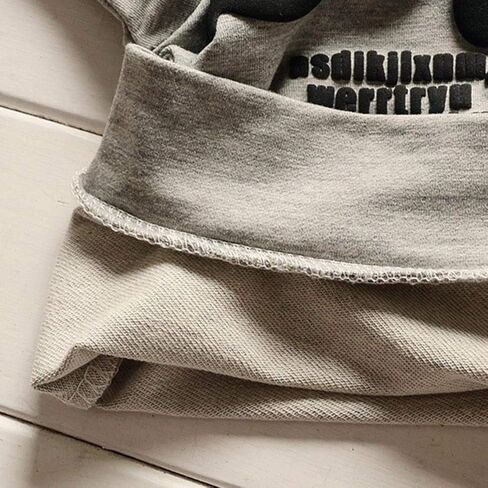 مجموعة ملابس للأولاد من عمر 1 إلى 5 سنوات، سترة بغطاء للرأس مطبوعة بأحرف وأكمام طويلة للأولاد الصغار، سترة بنمط سروال خريف وشتاء in Kuwait