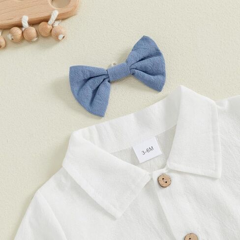 Newborn Infant Baby Boy Outfits Suit Bowtie Dress Romper+Suspender Overalls Pants Set Gentleman Wedding Clothes Formal in Kuwait