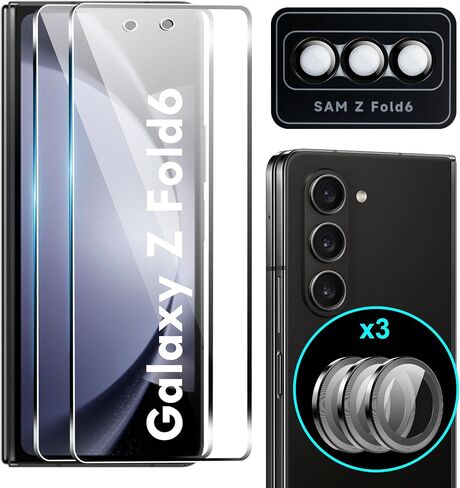 for iPhone 16 6.1 inch Screen Protector,[2+2 Pack] Back Screen Protector+Camera Lens Protector,Tempered Glass,Bubble-Free,Anti-Scratch in Saudi Arabia