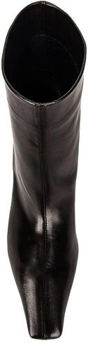 FSJ Women Square Toe Comfort Kitten Low Heel Ankle Boot Pull On Bootie Winter Faux Suede Casual Dressy Shoes Size 4-16 US in Kuwait