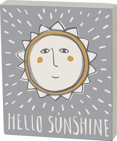 Primitives by Kathy Non-Toxic Painted Wood Nursery Box Sign, 10" x 14", Love You More Than All The Stars in Saudi Arabia