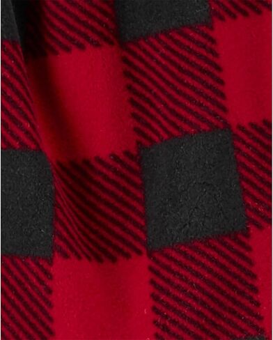 Carter's Baby Girls' 3 Piece Vest Little Jacket Set (Red/Black Buffalo Plaid, Newborn) in Saudi Arabia