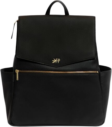 Freshly Picked Classic II Diaper Bag Backpack, Wipeable Vegan Leather Diaper Bag With Changing Pad (Butterscotch V2) in Saudi Arabia