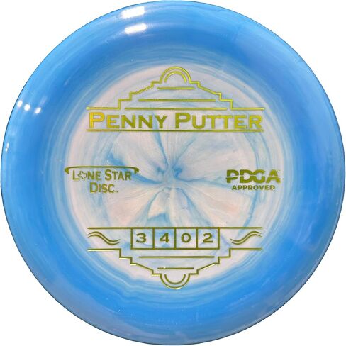 Lone Star Disc Bravo Penny Putter | Straight Disc Golf Putter | Flexible Plastic with Great Grip | Good for Putting and Approaching | Colors May Vary in Kuwait