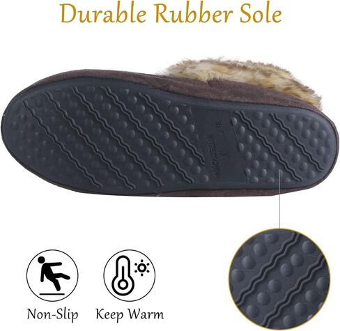 Fluffy Slippers for Women Cute Warm Indoor Bootie Slippers with Pompoms Non-slip House Home Boots in Saudi Arabia