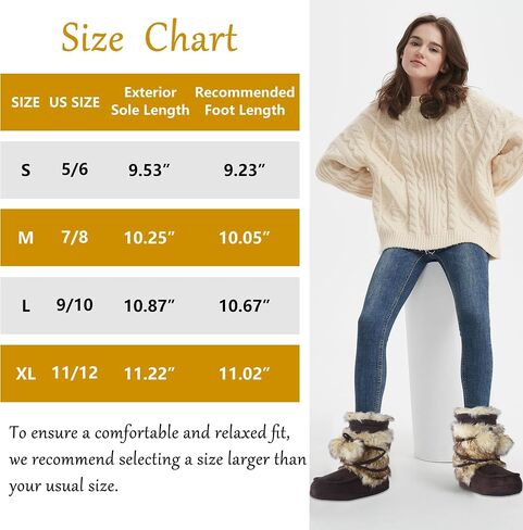 Fluffy Slippers for Women Cute Warm Indoor Bootie Slippers with Pompoms Non-slip House Home Boots in Saudi Arabia