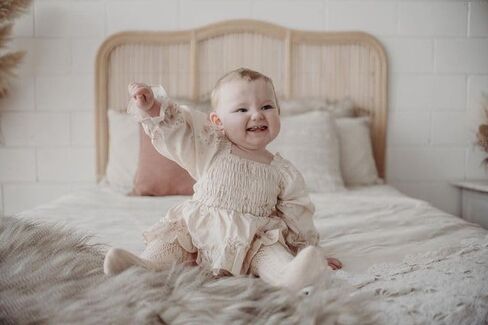 FYBITBO الوليد طفلة رومبير فستان الأزهار طويلة الأكمام Ruched بذلة كشكش ارتداءها مجموعة عصابات رأس ملابس الخريف الرضع in Kuwait