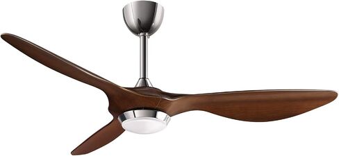 reiga 52 Inch ETL Listed High CFM Quiet DC Motor Smart Ceiling Fans with Lights Remote Control, Indoor 3 Blade Modern Ceiling Fan for Living Room Bedroom Farmhouse in Saudi Arabia