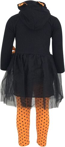 Unique Baby 2 Piece Girls Printed Leggings Outfit with Long Sleeve Skirt Top Kid and Toddler Clothes Set in Kuwait