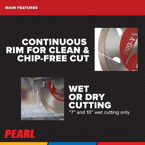 Pearl Abrasive P2 Pro-V PV10PT Tile and Stone Blade for Porcelain 10 x .060 x 5/8 in Kuwait