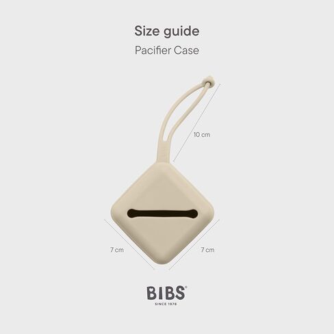 علبة اللهاية مع حزام من BIBS، لتخزين ونقل اللهايات، يمكنها حمل ما يصل إلى ثلاث دمى، 100% خالية من مادة BPA. البلوط الداكن in Saudi Arabia