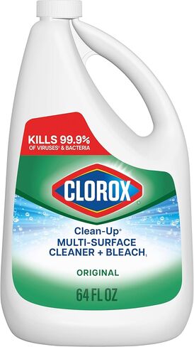 Clorox Clean-Up Refill, All Purpose Cleaner with Bleach Original, 64 Ounce Refill Bottle - Package May Vary in Kuwait