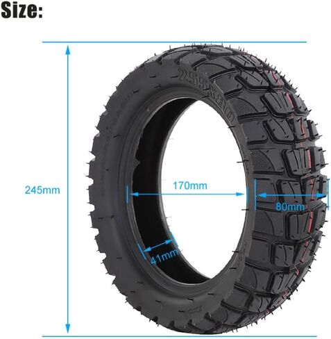 GYL 10x3 255x80 80/65-6 إطار خارجي مطاطي للطرق الوعرة ومجموعة أنابيب داخلية بديلة لـ Nanrobot D4+ D5+ D6+/ Apollo Pro/Varla Eagle 1/Kugoo M4 Pro سكوتر كهربائي، إطار مضاد للانفجار 10 بوصة in Kuwait