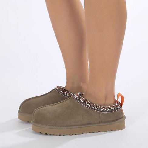 Mel&Syd Slippers for Womens 100% Australian Sheepskin - Real Shearling Fur Wool Womens's Slippers - Upgrated Memory Foam Slippers - No Slip Winter Snow Scuff Slippers Footwear Indoor Outdoor in Kuwait
