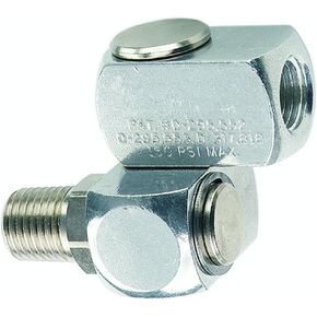 Tru-Flate 21-607 Uniswivel Fitting Silver 0.25 Inch