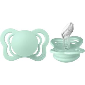 BIBS Pacifiers - Couture Collection | BPA-Free Baby Pacifier | Made in Denmark | Set of 2 Nordic Mint Color Premium Soothers | Size 6-18 Months in Kuwait