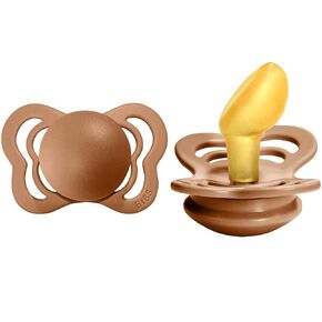 BIBS Pacifiers - Couture Collection | BPA-Free Baby Pacifier | Made in Denmark | Set of 2 Earth Color Premium Soothers | Size 0-6 Months in Kuwait
