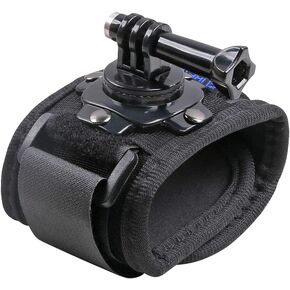 360 Degree Rotating Arm Mount Strap Wrist Strap Mount Compatible with gopro Hero 10 Black,Hero 9/8/7/6/5 Black,Wrist Strap Band Holder Cycling Mount for DJI Osmo Action,Xiaomi Yi and More