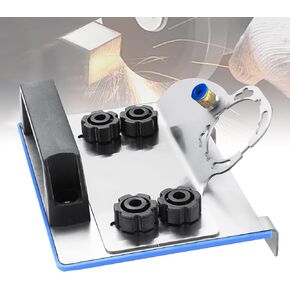 45 Degree Tile Chamfering Tool.Angle Grinder Stand for Tile 45° Chamfer Cutting,Special Cutting Bracket. Angle Grinding Fixed Holder.Angle Grinder Tile Chamfer Stand for 100-Type Angle Grinders (a)