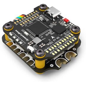 SpeedyBee V3 F7 Flight Controller Stack: 30x30 Drone FC Stack with 4in1 50A ESC BL32, Wireless Betaflight Configuration, Blackbox,Solder-Free Plugs,WiFi,Bluetooth for 3-6S 4" 5" FPV Drone Cinelifter