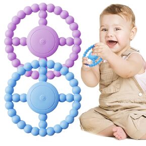 Vibrating Sensory Chew Toy - Dual Effect: Autistic Children Toy & Baby Teething Toy - Infant Teething Toy & Chewy Toys Supporting Autism & Special Needs (1 PC Blue)