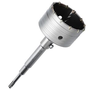 3.5 inch / 90mm Concrete Hole Saw with SDS Plus Shank Connecting Rod,Concrete Drill Bit,6.3mm Tungsten Carbide Tip Cement Hole Saw for Concrete Cement Brick Wall (90mm (3.5 inch))