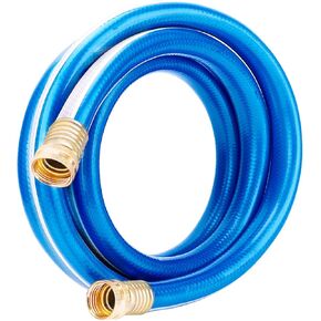 Solution4Patio Garden Short Hose 3/4 in. x 3 ft. Both Female Ends, Solid Brass Fittings, Connecting Hose for Hose Reel Lead-in, Water Softener, Dehumidifier, RV, Rain Barrels, Water Heater, #H164A17