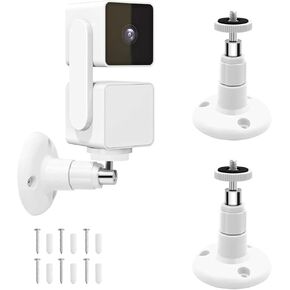 2 Pack Wall Mount Compatible with Wyze Cam Pan V3, Indoor and Outdoor Security Mount for Wyze Cam Pan, Wyze Cam Outdoor and Other Camera with Same Interface