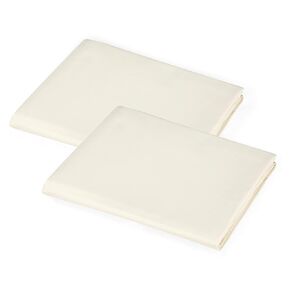 American Baby Company 2-Pack 100% Natural Cotton Percale Toddler Daycare/Pre-School Cot Sheet, Cream, 23" x 40", Soft Breathable