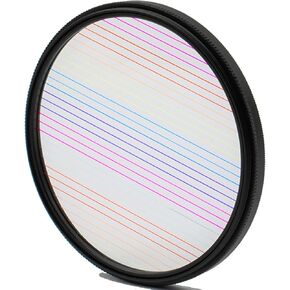 Rainbow Brushed Widescreen Movie Special Effects Filter Photography Video SLR Camera Lens Accessories