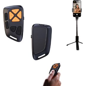 Bluetooth Mute Button,Remote Page Turner for Kindle App,Upgrade Your Reading Experience,Capture Moments Remotely，Phone Camera Video Recording Remote