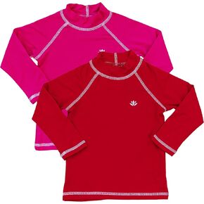 Viscose Toddler Long Sleeve Shirt for Girls & Boys - Pack of 2 Comfortable Toddler Undershirts 2T-6T