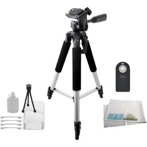 Wireless Remote Control + 57" Tripod for D40 D40X D50 D70 D70S D80 D90 D3000 D3200 D3300 D5100 D5200 D5300 D5500 D7200 D610 D750 P900 P7800 P7700 V3 J1 V2 J2 V1 Digital Cameras