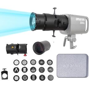 Aputure Amaran Spotlight SE 19°Projection Lens Modifier for Amaran 300c,Amaran 150c,Amaran 200xS and Other Bowens Mount Lights (19° Lens Kit)