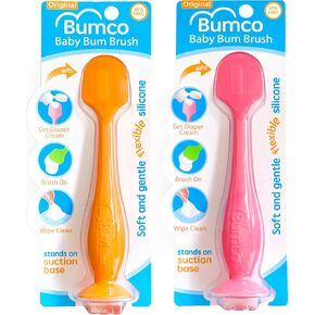 Bumco Diaper Cream Spatula (2-Pack) - BPA-Free Diaper Bag Essentials, Soft & Flexible Butt Spatula Baby, Mom-Invented Butt Paste Spatula, Diaper Cream Applicator, Bumco Baby Bum Brush, Diaper Spatula in Saudi Arabia